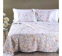 Caleffi Copriletto estivo cotone piquet matrimoniale cm.260x260 Provenza azzurro