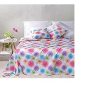 Caleffi Copriletto non trapuntato matrimoniale due piazze modello Bloom cotone