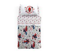 Caleffi Copriletto Primaverile Spider Man Wall in Cotone Singolo