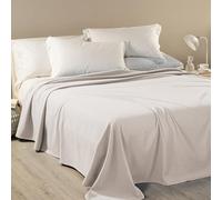 Caleffi Copriletto Singolo Non Trapuntato, Dobby, 50% Cotone 50% Poliestere, 170x260cm, Tortora, 1010266