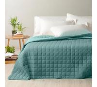 Caleffi Copriletto Trapuntato In Microfibra Modern Matrimoniale colore laguna