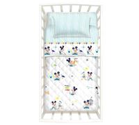 Caleffi Copriletto Trapuntato Lettino con sbarre 110x130 cm BabyMickey | 100% Cotone Anallergico | Mezza Stagione | Certificato Eco Color