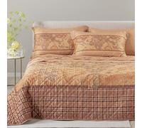 Caleffi Copriletto trapuntato matrimoniale Alviero Martini 1ª Classe Geo Tartan 270x270 cm in raso di cotone | Trapuntino Made in Italy stampa digitale