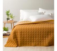 Caleffi - Copriletto-trapuntato Modern Tinta Unita Matrimoniale Oro