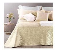 Caleffi - Copriletto-trapuntato Patricia Tinta Unita Matrimoniale Avorio