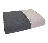 Caleffi - Copriletto Trapuntato Primaverile per letto 1 piazza e mezza - MIX colore Antracite Tinta Unita in Cotone