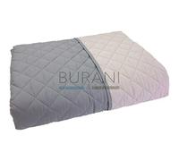 Caleffi - Copriletto Trapuntato Primaverile per letto 1 piazza e mezza - MIX colore Grigio Tinta Unita in Cotone