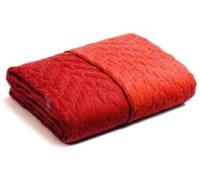 Caleffi - Copriletto Trapuntato Primaverile per letto Matrimoniale - MIX colore Corallo Tinta Unita in Cotone