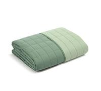 Caleffi - Copriletto Trapuntato Primaverile per letto Matrimoniale - MODERN colore Giada Tinta Unita in Microfibra