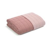 Caleffi - Copriletto Trapuntato Primaverile per letto Singolo - MODERN colore Rosa Tinta Unita in Microfibra
