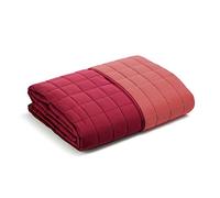 Caleffi - Copriletto Trapuntato Primaverile per letto Singolo - MODERN colore Rosso Tinta Unita in Microfibra