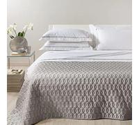 Caleffi Copriletto trapuntato Roma Tinta Unita Matrimoniale Argento