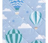 Caleffi Copriletto trapuntato singolo Art. Star 165x265 cm in cotone colore cielo | Trapuntino leggero primaverile per letto una piazza