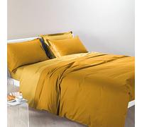 Caleffi Copripiumino Singolo Bicolor Giallo Sole in Cotone - 78447