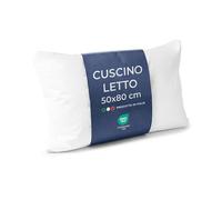 Caleffi Cuscino Letto, Guanciale Microfibra 50x80 cm, Sfoderabile Lavabile | morbido e traspirante, federa removibile, per dormire, guanciale matrimoniale una piazza e mezza