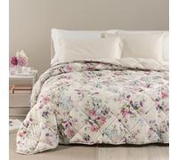 Caleffi Piumone Trapunta Damasco 2411S Invernale Microfibra Matrimoniale Beige