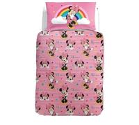 Caleffi Disney Copripiumino Set singolo una piazza Minnie Rainbow cotone