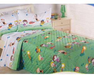 CALEFFI Disney. Quilt, Trapuntino 100gr/mq. LITTLE EINSTEINS. Singolo, 1 piazza.