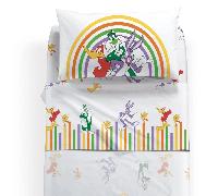 Caleffi Disney WB Completo Lenzuola per Letto Singolo Colors D30