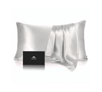 Caleffi - Federa seta variante argento misura 50X80 cm