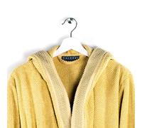Caleffi Gim Accappatoio con Cappuccio, Cotone, Oro, S, 76327