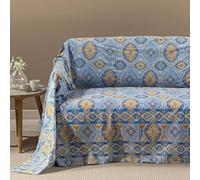 Caleffi Grandecor in Cotone Orlando Matrimoniale (Blu)