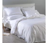 Caleffi Iris Completo Copripiumino, Percalle, Bianco, Matrimoniale, 1007002, Caleffi