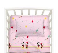Caleffi Lenzuola Minnie&Mickey Baby Rosa in Cotone - 79706
