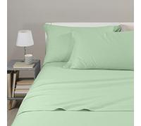 Caleffi Lenzuola Tinta unita flanella Matrimoniale Verde Chiaro in Flanella - 53222