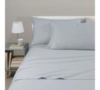 Caleffi Tinta unita flanella Completo Lenzuola, Flanella , Grigio, Piazza e Mezza, 26617 , Caleffi