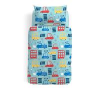 Caleffi Tinta unita flanella Completo Lenzuola, Flanella , Grigio, Piazza e Mezza, 26617 , Caleffi