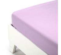 Caleffi – Lenzuolo inferiore matrimoniale cotone tinta unita Lilla