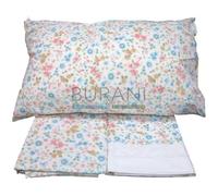 Caleffi Lenzuolo singolo (Sopra lenzuolo 160X280 + lenzuolo inferiore 90x200x25 + 1 federe 50x80) cotone 100% Alba pastello