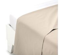 Caleffi Lenzuolo sopra Cotone tinta unita Avorio Matrimoniale in Cotone - 01062