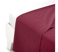 Caleffi Lenzuolo sopra Cotone tinta unita Bordeaux Singolo in Cotone - 25494