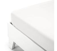 Caleffi Lenzuolo sotto con angoli Cotone tinta unita Piazza e Mezza Bianco in Cotone - 01147