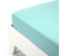Caleffi Lenzuolo sotto con Angoli Cotone Tinta Unita Singolo Acqua in Cotone - 51276