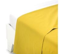 Caleffi Lenzuolo Superiore Cotone Tinta Unita Giallo Sole Matrimoniale in Cotone - 51330