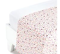 Caleffi Lenzuolo Superiore Pois Corallo Matrimoniale in Cotone - 69147