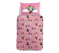 Caleffi Minnie Rainbow, Parure Copripiumino una piazza e mezza in Cotone