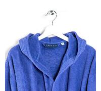 Caleffi Minorca Accappatoio con Cappuccio, Cotone, Blu, XXL, 75932