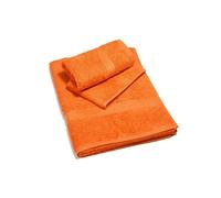 Caleffi Minorca Asciugamano con Ospite, Cotone , Arancio, Standard, 01824