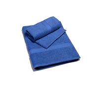 Caleffi Coppia Asciugamano Minorca Viso+ospite 26727 (Blu)