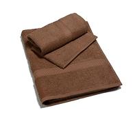 Caleffi Minorca Asciugamano con Ospite, Cotone, Caffè, Standard, 26057