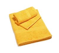 Caleffi Minorca Asciugamano con Ospite, Cotone , Giallo Sole, Standard, 01814