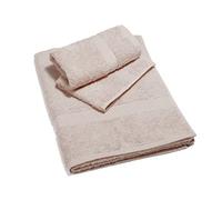 Caleffi Minorca Asciugamano con Ospite, Cotone, Sabbia, Standard, 26056