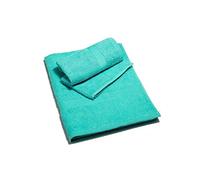 Caleffi - Minorca in Spugna 100% Morbido Cotone Idrofilo 450gsm, Lavabile in Lavatrice 40° + Asciugatrice, Coppia (55x105 cm + Ospite 40X60 cm) Colore MENTA