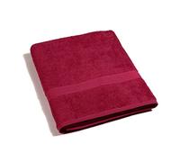 Caleffi - Minorca in Spugna 100% Morbido Cotone Idrofilo 450gsm, Lavabile in Lavatrice 40° + Asciugatrice, Misura Standard (100X150cm.) Colore BORDEAUX