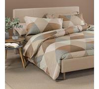 Caleffi Parure Copripiumino Matrimoniale Londra Moka