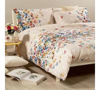 Caleffi Parure Copripiumino Matrimoniale Serra in Cotone Pettinato